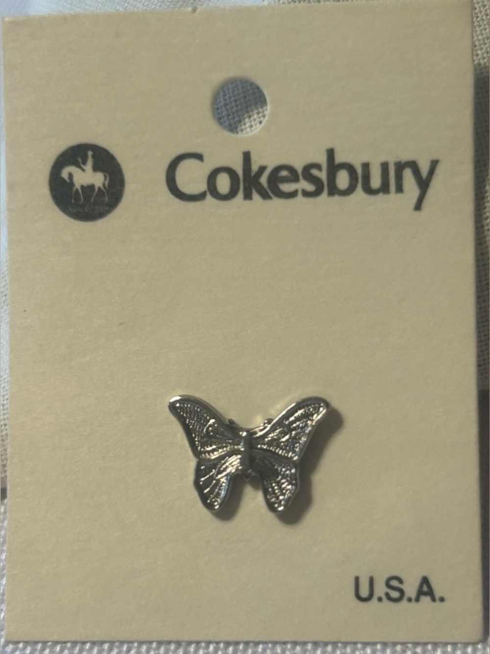 Silver Butterfly Brooch - Silver